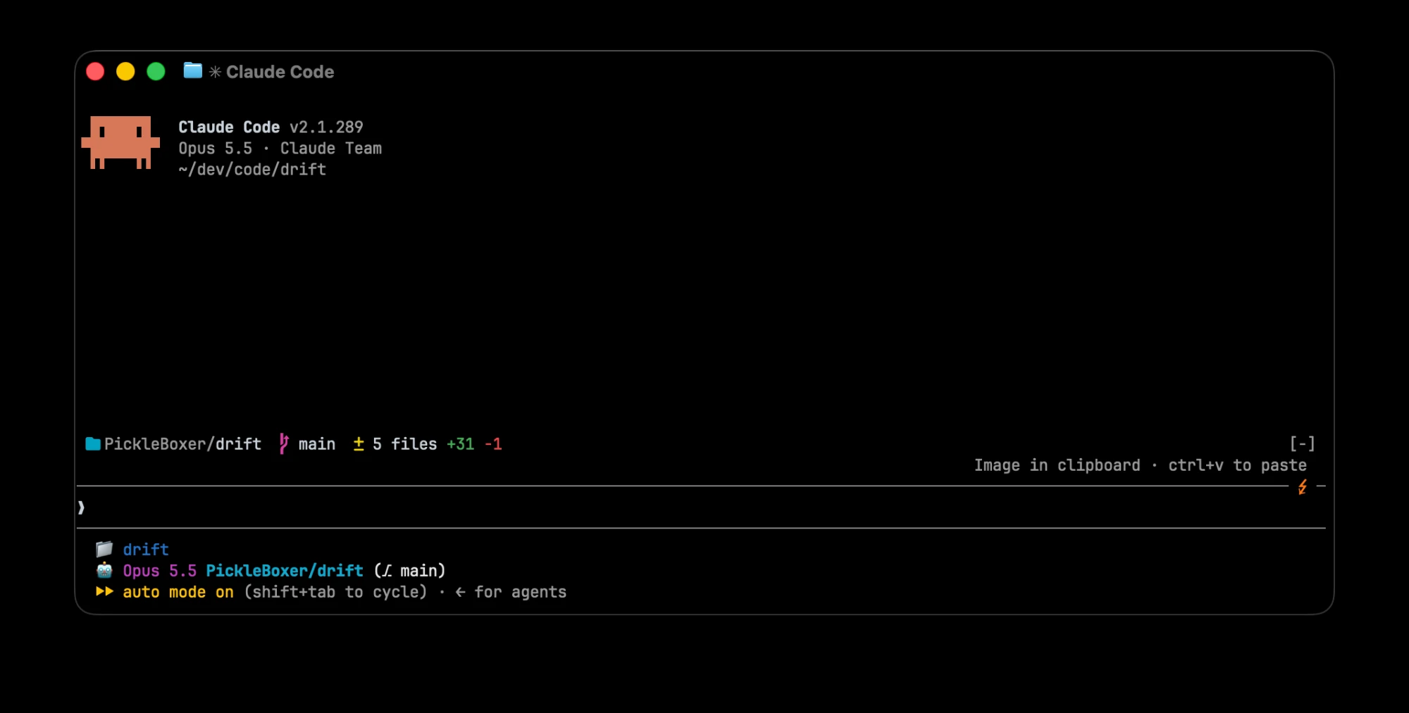 drift mod interface screenshot from its GitHub repository
